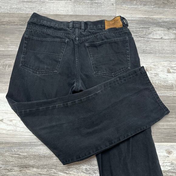 Indigo Palms Faded Black Mens 33x30 Classic Fit Mid Rise Straight Denim Jeans - Picture 1 of 13